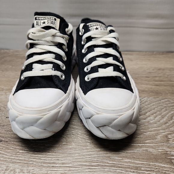 WOMENS CONVERSE CHUCK TAYLOR LIFT CABLE OX PLATFORM SIZE 6.5 568894C - Picture 3 of 10